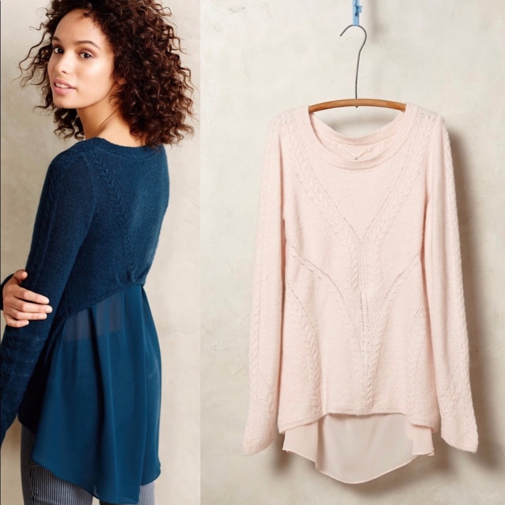 Anthropologie Knotted and Knotted Sweater